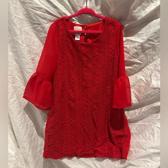 CRB Dress with Lace accents sz7 - Picture 1 of 5